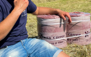 Xpress Coffee Pressengarn in der Anwendung